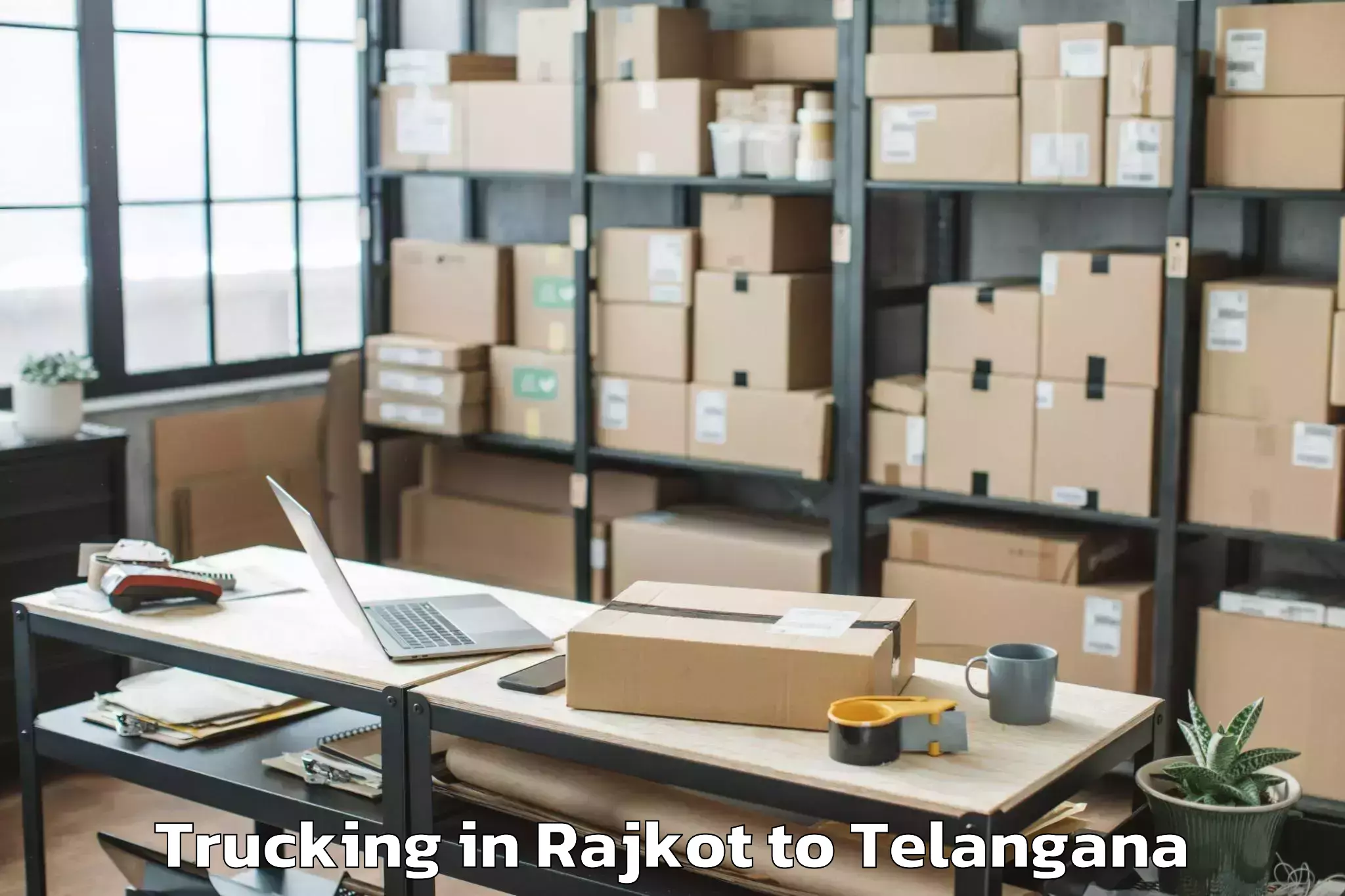 Book Your Rajkot to Nandipet Trucking Today